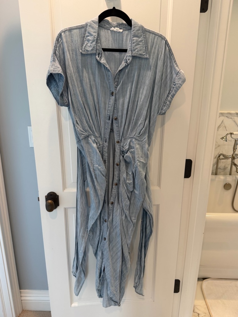 Dance Marvel tie waist denim dress size 8
